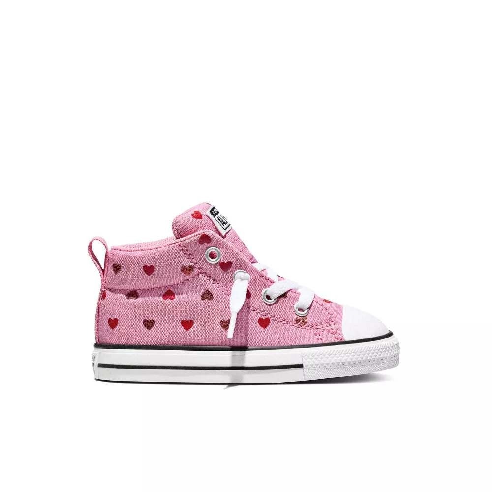 Toddler Girl Street Mid Top Sneakers by Converse Dark Pink Size 8 New With Tags